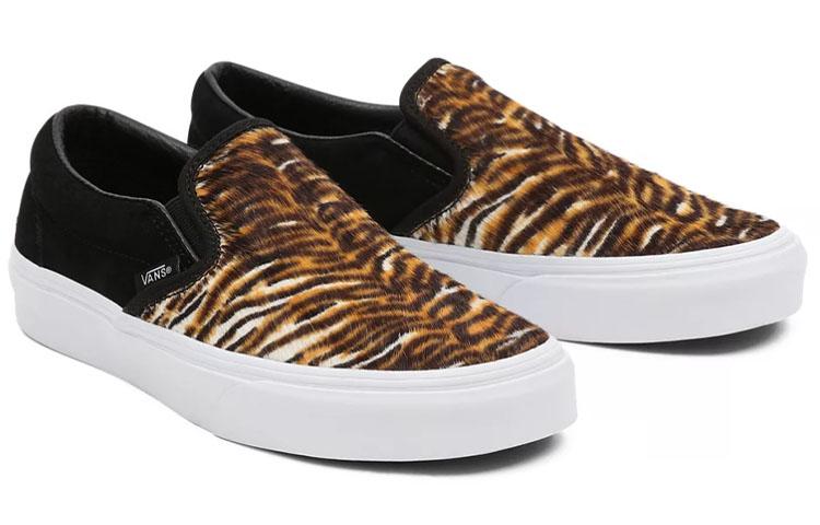 Vans Soft Suede Classic Slip On 'Black Yellow' Women's VN0A5JMHB0I