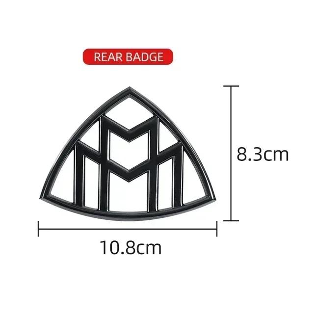 1pcs 3D ABS  Maybach Side Emblem Car GLS GLE S500 Logo sticker Rear Bumper tail door trunk sticker Emblem styling Accessories