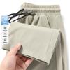 Ice Pants Men's Ice Silk Large Size Tie Sports Casual Pants