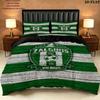 Fk Zalgiris Pattern Bedding uilt Set uilt Cover Pillowcase Home Decoration Birthday Gift (1 * duvet cover + 2 * pillowcase without core)