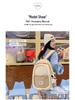 2024 Large Capacity Japanese Style Color Block Backpack for High School & College Girls