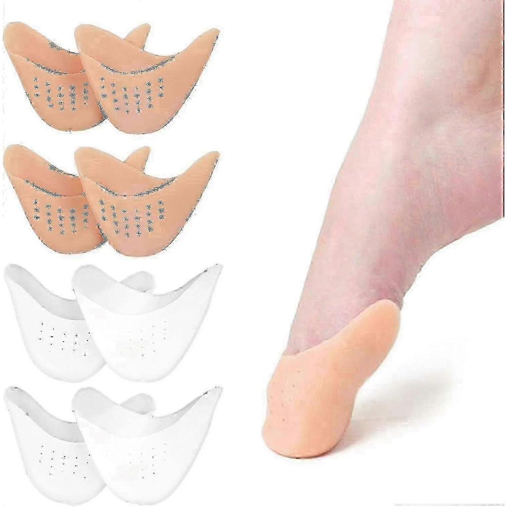 Silicone Toe Protectors for Ballet Shoes Offering 4 Pairs of Toe Caps for Enhanced Protection