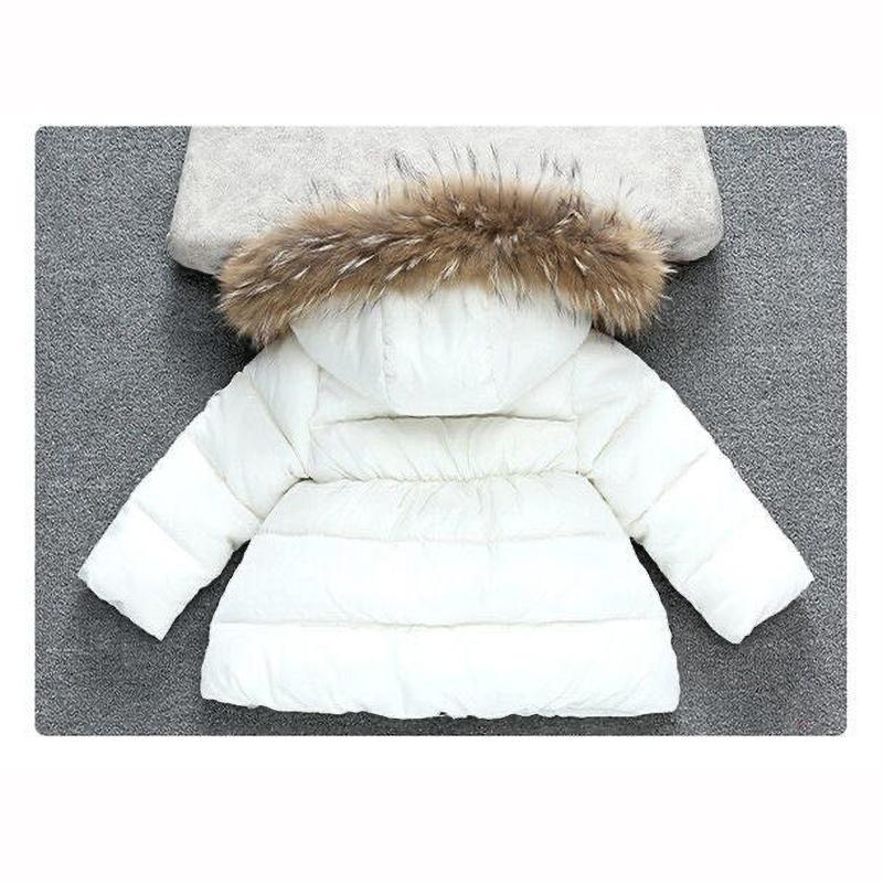 Baby Girls' Padded Jackets Winter Men's Women's Baby Padded Jacket Children's Thickened Fur Collar