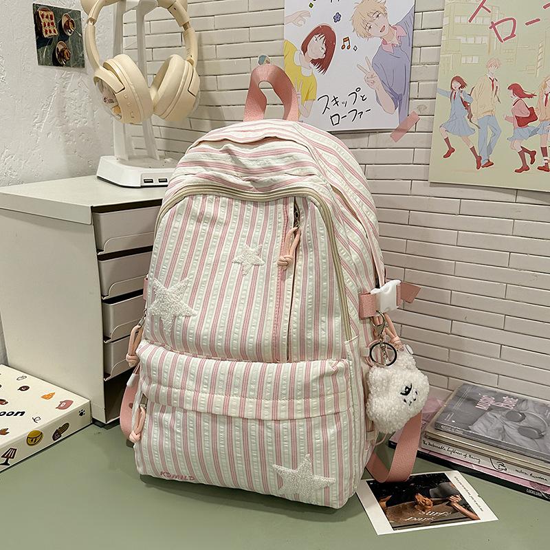 New High-value, Fresh and Sweet Candy-colored Backpack, Lightweight and Large-capacity Backpack for Junior High School Students