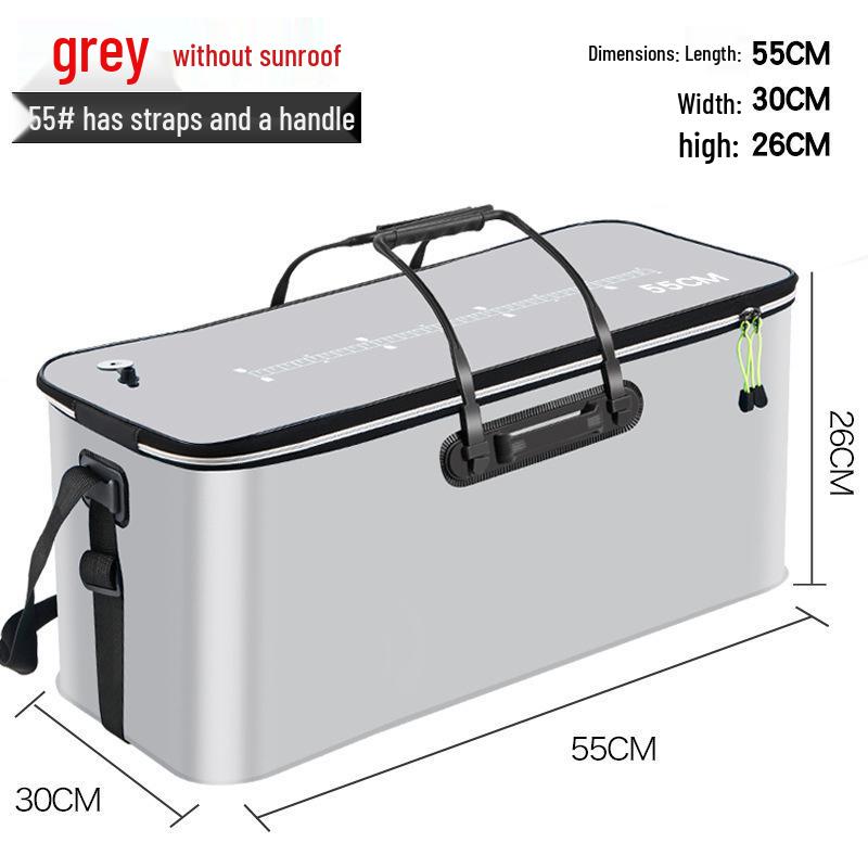 Foldable EVA Fishing Bucket with Fish Protection and Multi-Purpose Design
