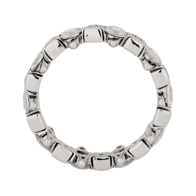 Vivienne Westwood Warwick Ring Fashion Sphere Design Recycled Silver Ring Women ring Platinum Gray 64040169-01P297