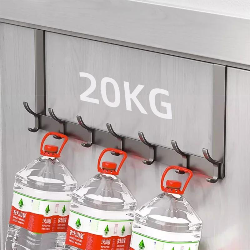 Hooks Over The Door Home Organizer Rack Clothes Coat Hat Towel Hanger Bathroom Accessories Holder Door Hang Quick Installation