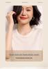 High-Quality Women's Cashmere Round Neck Short Sleeve Sweater for Autumn/Winter - Simple, Loose, and Versatile.