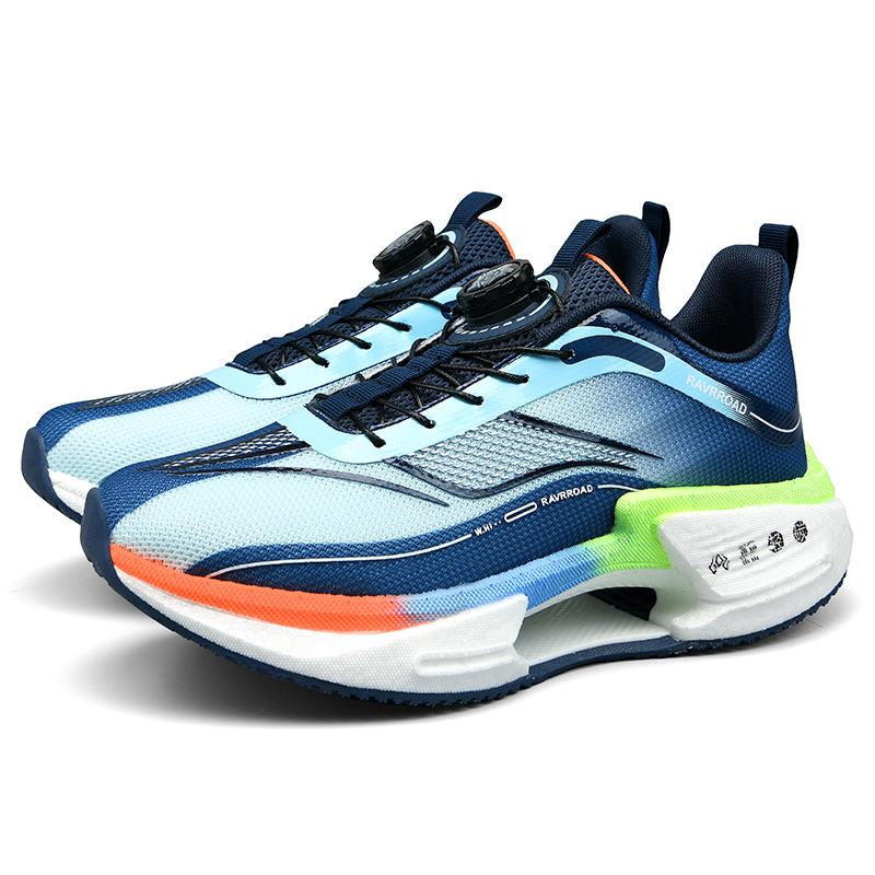 

Мужские кроссовки для бега, дышащие мужские спортивные кроссовки, удобная повседневная прогулочная обувь на шнуровке, спортивная тренировочная обувь 40 темно-синий