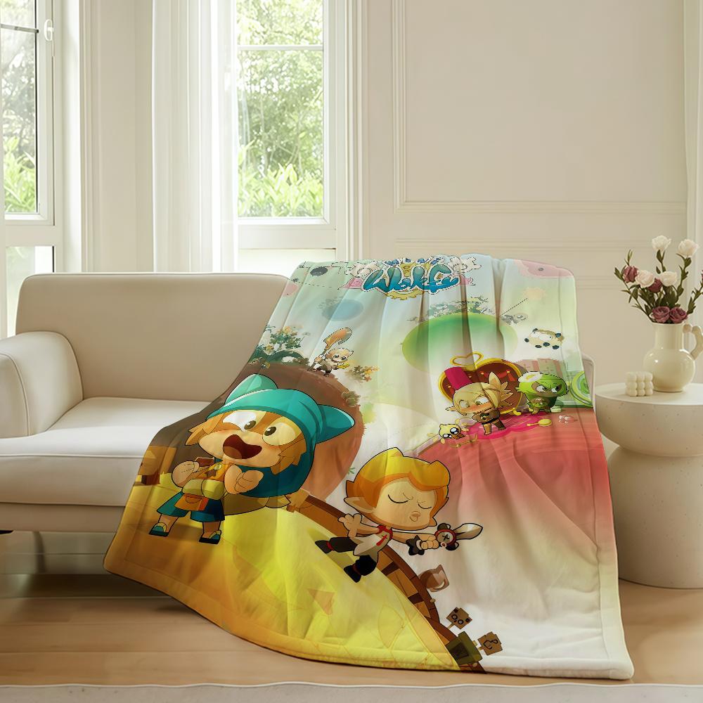 

Adventure game W Wakfu Blanket For Sofa Office Bed Plane Travel Sleep Read Relax Camping Soft And Warm 75x90cm