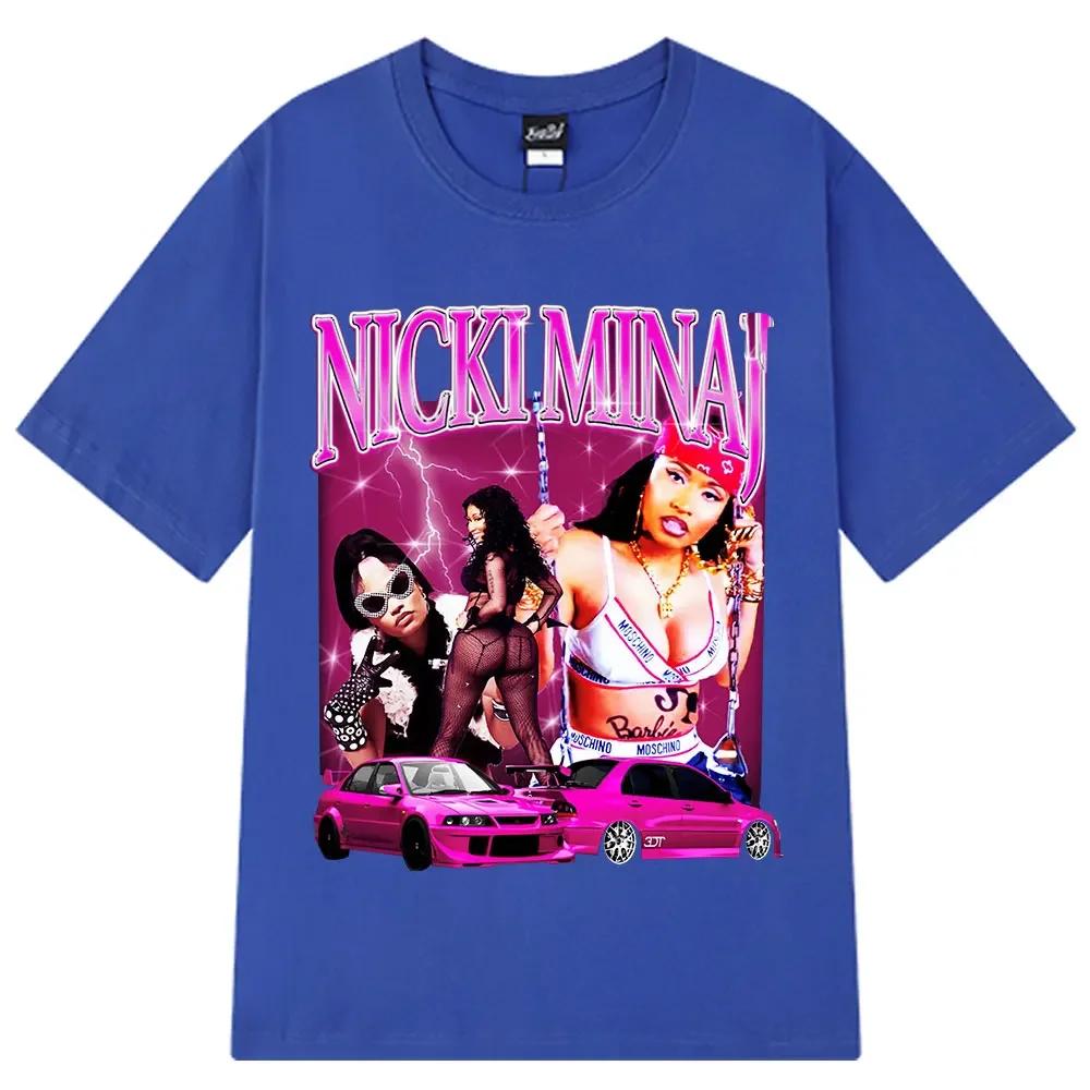 Nicki Minaj Graphic Tshirt 90s Vintage Hip Hop T Shirt Unisex Wounisex Casual Cotton Oversized Short Sleeve Aesthetic Trendy Tshirts