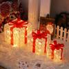 Cross-Border Christmas Luminous Gift Box Set: Outdoor Decorative Lights for Courtyard & Mall Display