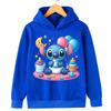 2025 New Stitch Children's Hoodie Cartoon Print Boys and Girls Adorable Multi Functional Fashion Autumn/Winter Christmas Top
