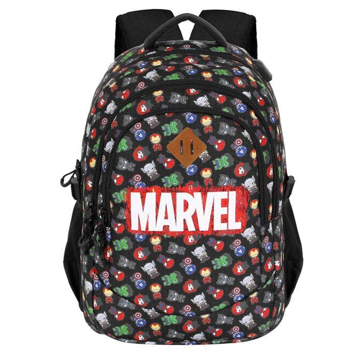 Sac à dos Running PLUS - Avengers Chibi - Noir - Taille Unique