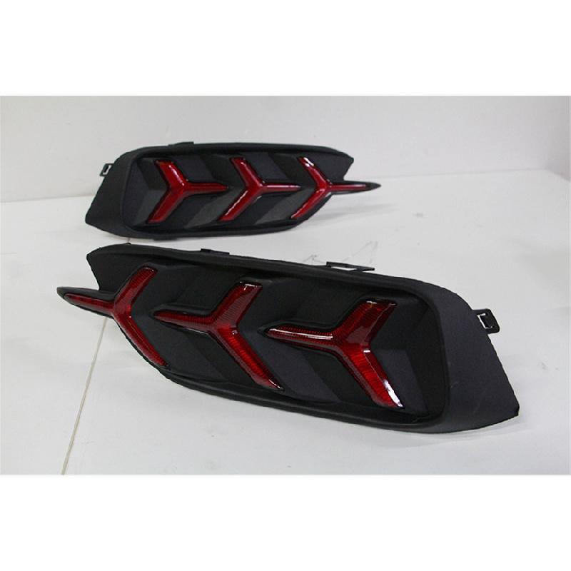 1X Left Car Rear Bumper Tail Brake Light Led Streamer For Honda Civic 2016 2017