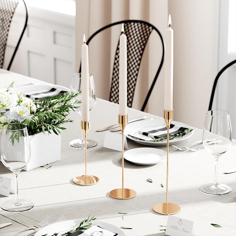 European Iron Candle Holder for Home and Wedding Décor, Living Room Decoration Craft.