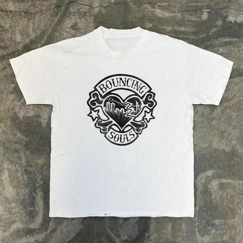 Mens and Womens Matching Printed Pure Cotton TShirt with Loose Design and Oversized Trendy Sleeve Style