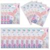 Pink Fish Scale Party Tableware: Disposable Plates, Cups, Towels for Girls' Birthday