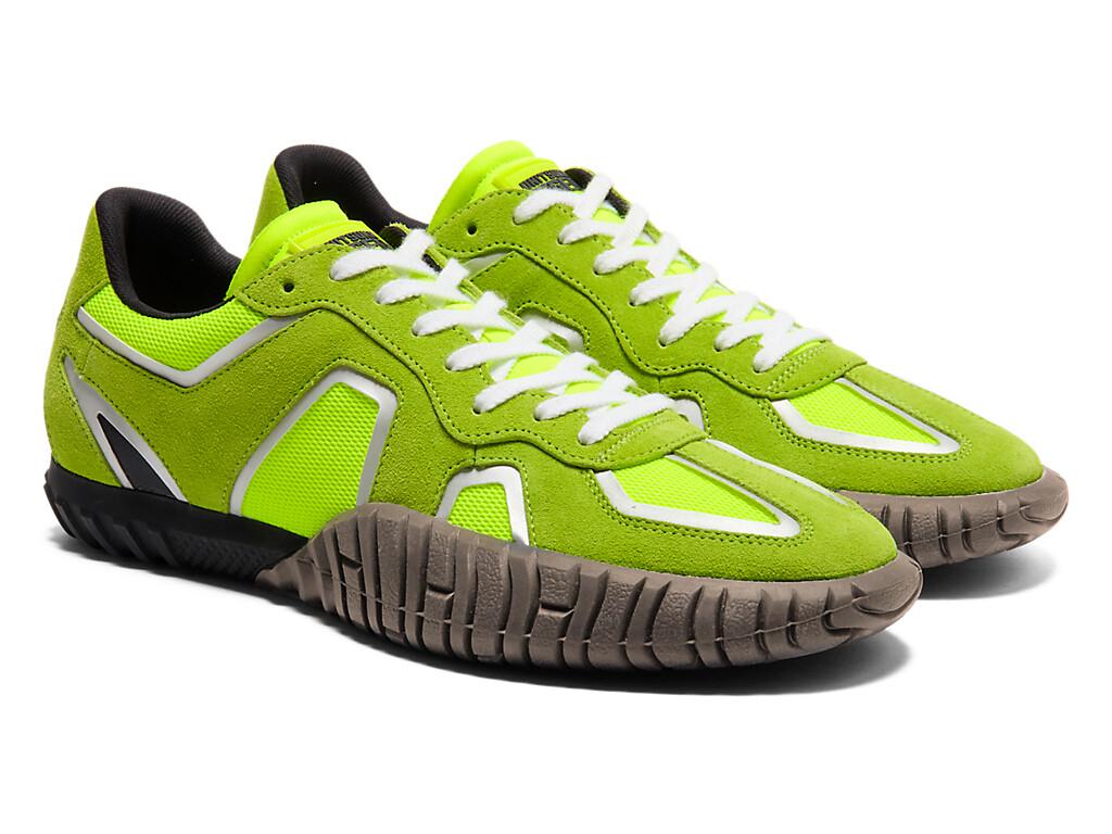 1183C165-750 Onitsuka Tiger Duck Tiger Trainer Safety Yellow Pure Silver (Men's)