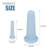 2 Pcs Facial Cupping Set, Silicone Cupping Set, Massage Cupping for Face, Body, Eye, Anti-Aging, Facial Care (Blue)