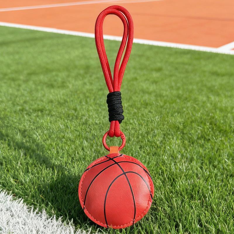 Sports Ball Shaped Pu Keychain With Durable Lanyard Cute Pendant For Sports Fans Bag Decoration Gift