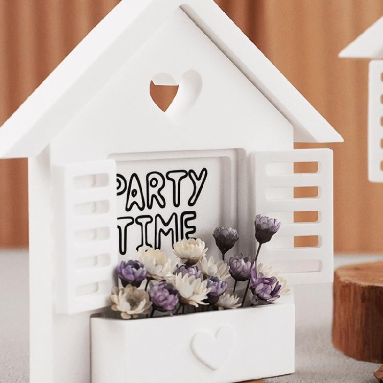 Smooth Surfaces Silicone House Mold Handmade Moulds for Flower Pots Jewelry Organizers Creative Homes Decorative Crafts