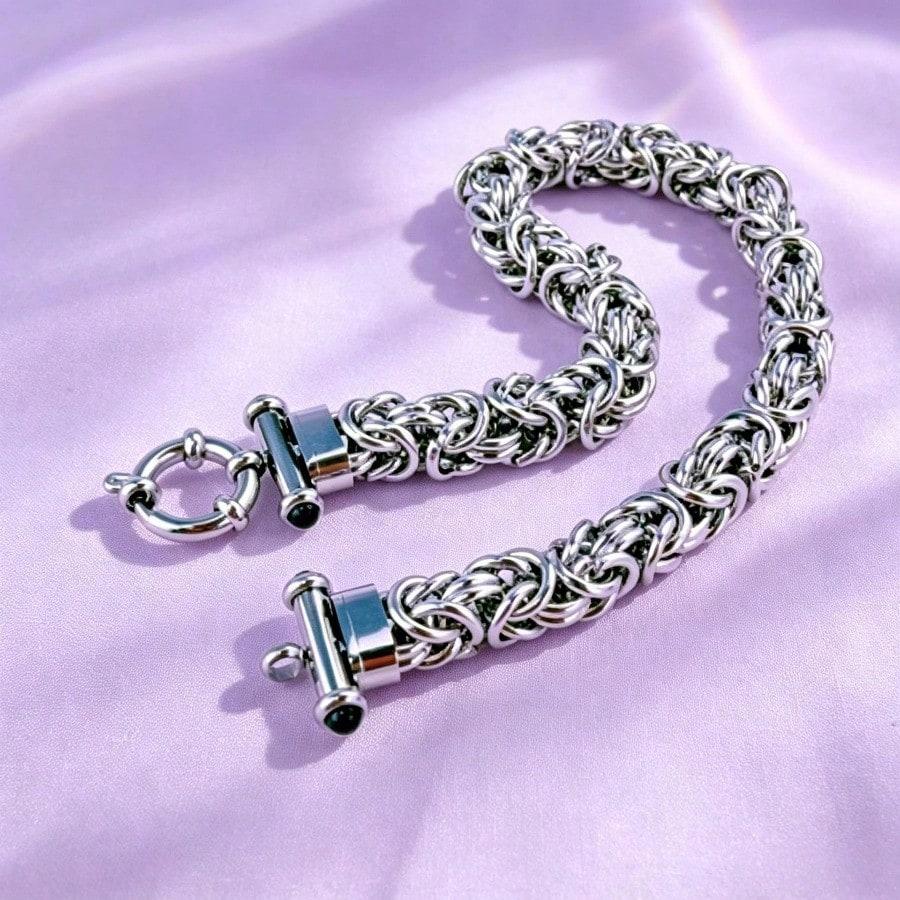 Stainless Steel 7mm Non-fading Bracelet Trendy Hip-hop Men Chain Bracelets