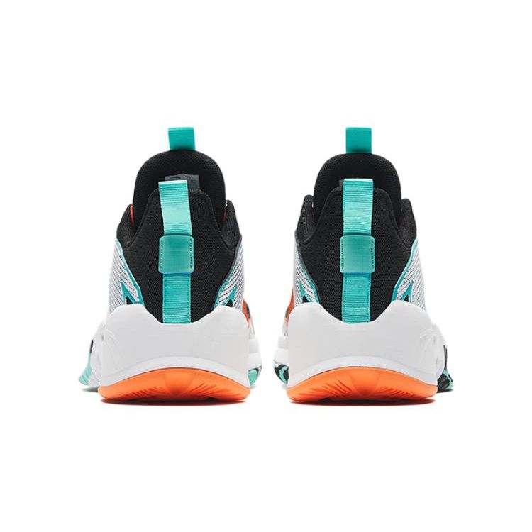 Anta Comfortable Versatile Non-Slip Durable High-Top Kids Basketball Shoes Kids sneaker Black White Green A312331142-1