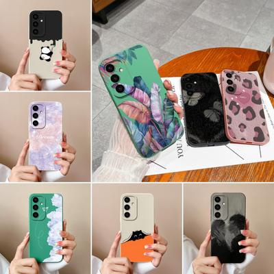 Hot Cases For Samsung S25 Plus Ultra A16 A23 A36 A56 F14 4G 5G deksler Fargerike fallne løv Super støtsikkert mykt silikonhus til Samsung støtfanger