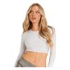 Missy Empire Womens/Ladies Crew Neck Long-Sleeved Crop Top