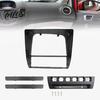 ABS Console Button Housing 9-Inch Navigation Fascia Frame Kit for LADA 2110/2111/2112, Dash Mounting Custom Trim Android Screen, Center Radio