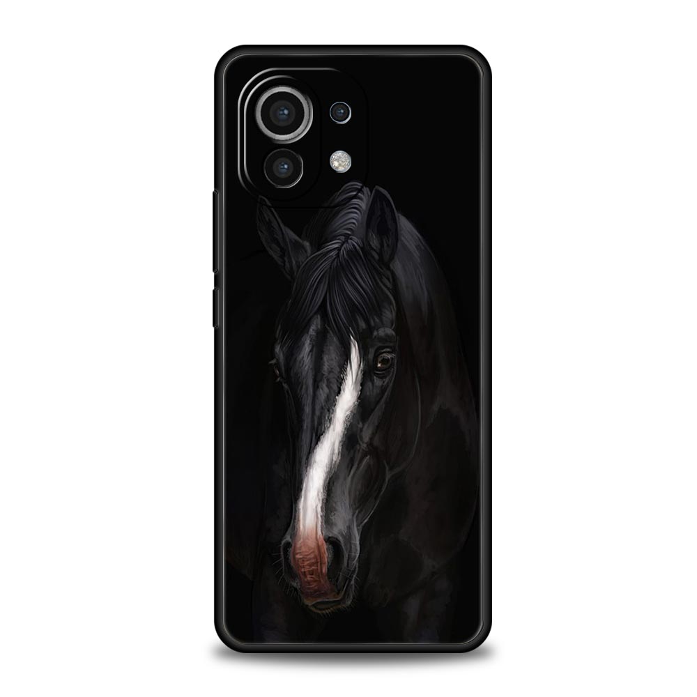 Animal Horse Phone Case Cover for Xiaomi Mi 17 15 14 13 12 11 Ultra 15T 14T 13T 12T 11T Pro Lite 5G Soft TPU Shell Fundas Capas
