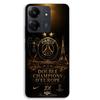 Coque Pour Xiaomi Redmi 13C 4G PSG champions league 2 étoiles noir et dorée Maniacase