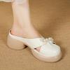 Fashion Women Mid Heels Slippers Designer Elegant Bead Shoes for Woman Fashion Slingback Sandals 2025 Summer New Pumps Mujer Sandalias
