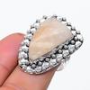 Natural Russian Dendritic Gemstone 925 Sterling Silver Jewelry Ring Size 8 P1T24