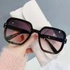 2026 Oversized Sunglasses  Vintage Square Woman Gradient Mirror Frameless Sun Glasses Female Retro Fashion Rimless Oculos De Sol