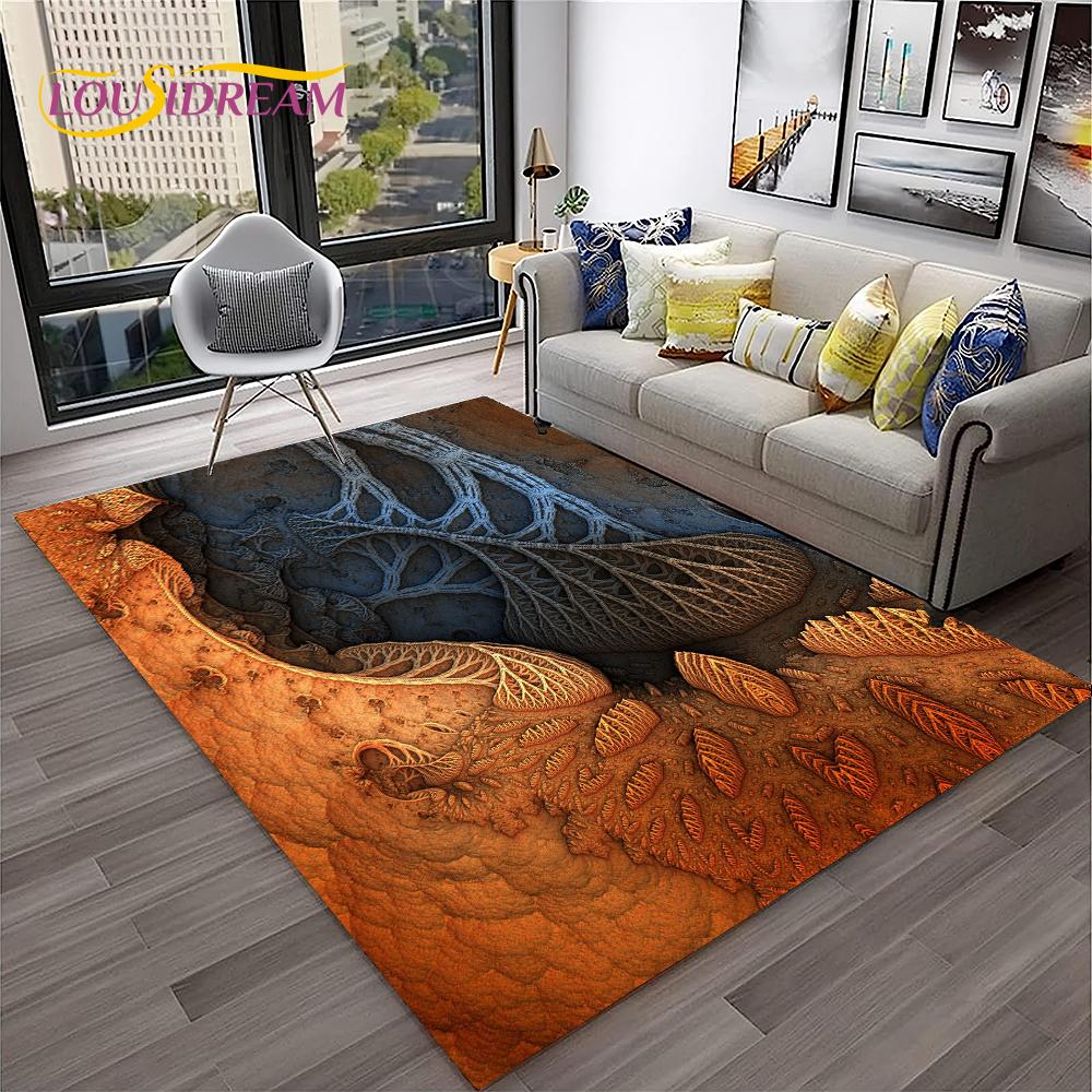 Animal Fossil Dinosaur 3D Series Carpet HD Rug for Home Living Room Bedroom Sofa Doormat Decor,kids Area Rug Non-slip Floor Mat