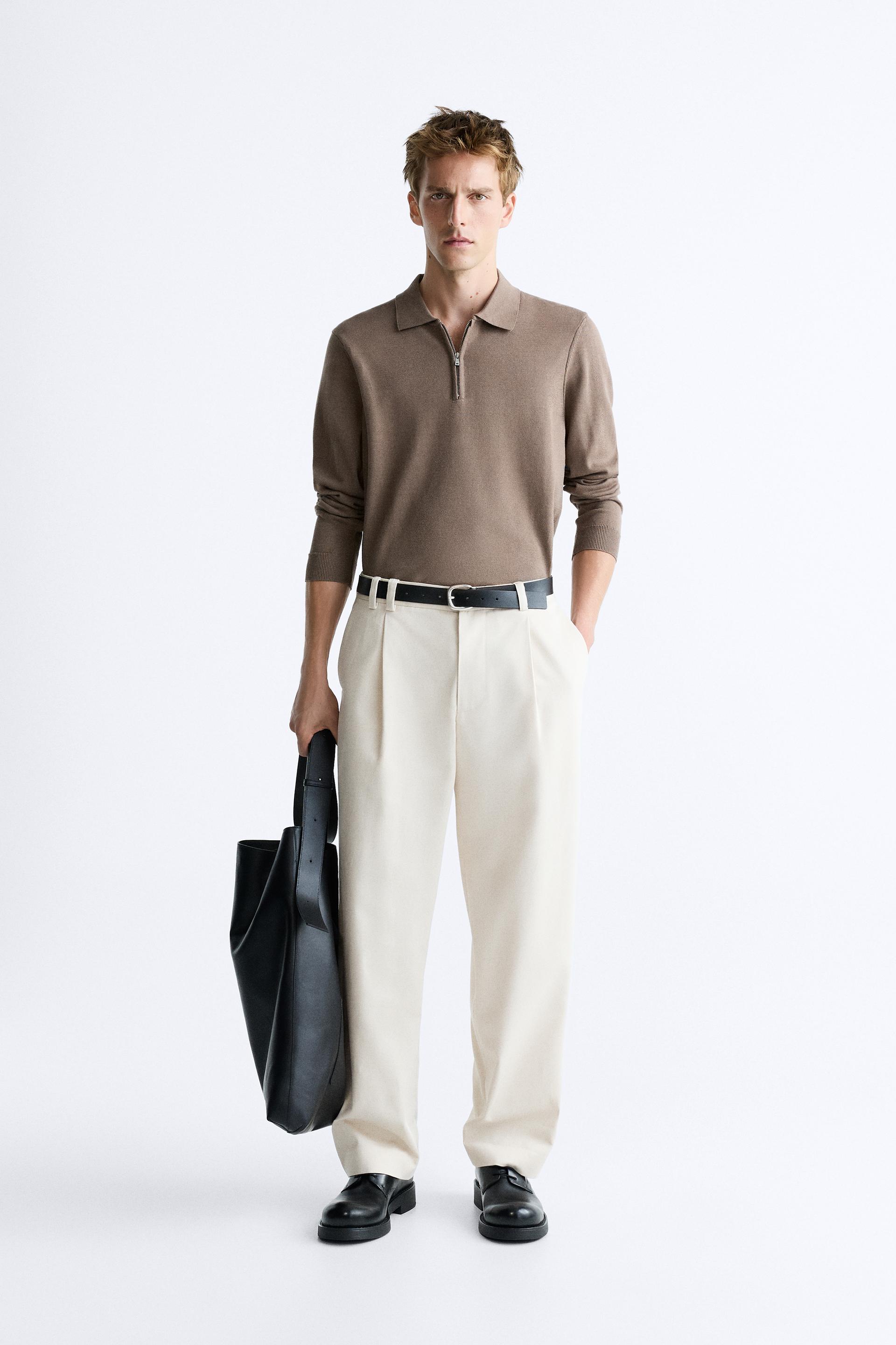 

ТРИКОТАЖНАЯ ФУТБОЛКА ПОЛО НА МОЛНИИ