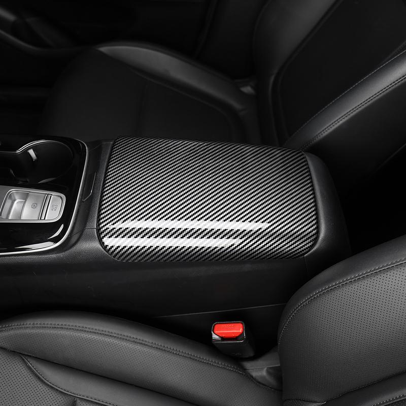 Auto Sale For Hyundai Tucson NX4 -2026 Car Tuning Carbon Fiber Console Armrest Box Pad Cover Accessories