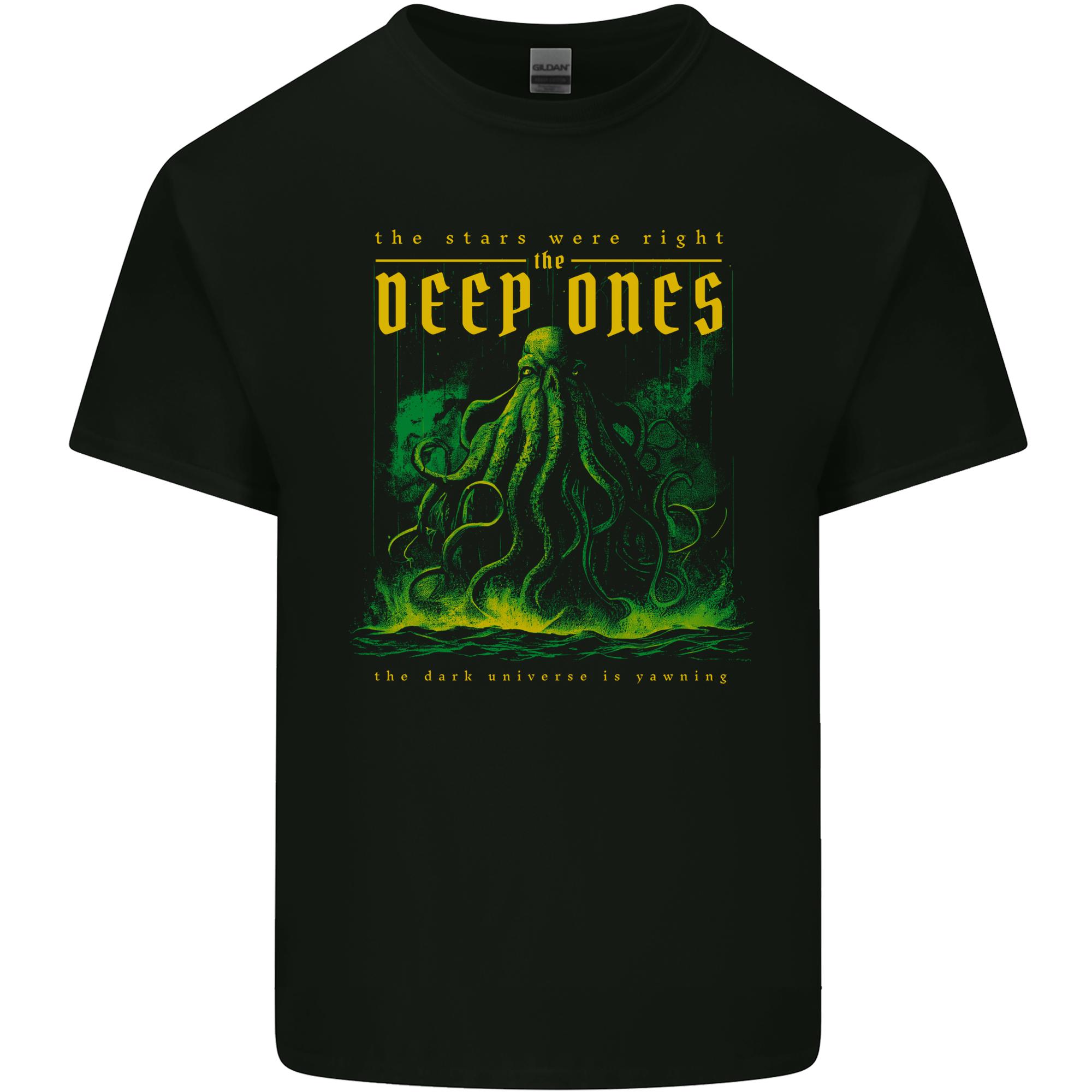 Deep Ones Cthulhu Kraken Octopus Unisexs Light Cotton TShirt S