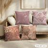Rose Gold Pink Cushion Cover Pillowcase Ultra Soft Skin Friendly Fabric Cloud Like Comfort Concealed Zipper