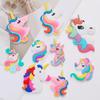 Cartoon Rainbow Unicorn PVC Hair Clip & Magnet DIY Accessory