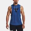 Under Armour Logo Print Hooded Sleeveless Sports Vest Men Tops Phantom-Blue 1376939-471