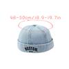 Blue Denim Melon Cap Baby Dome Brimless Hat 1-3Y Kinder Beanie Kordelzug Bonnet Fashion Kids Landlord Hat Hip Hop Docker Caps
