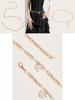 Fashion Faux Pearl Waist Chain With Metal Chain For Summer Womens Party Wear