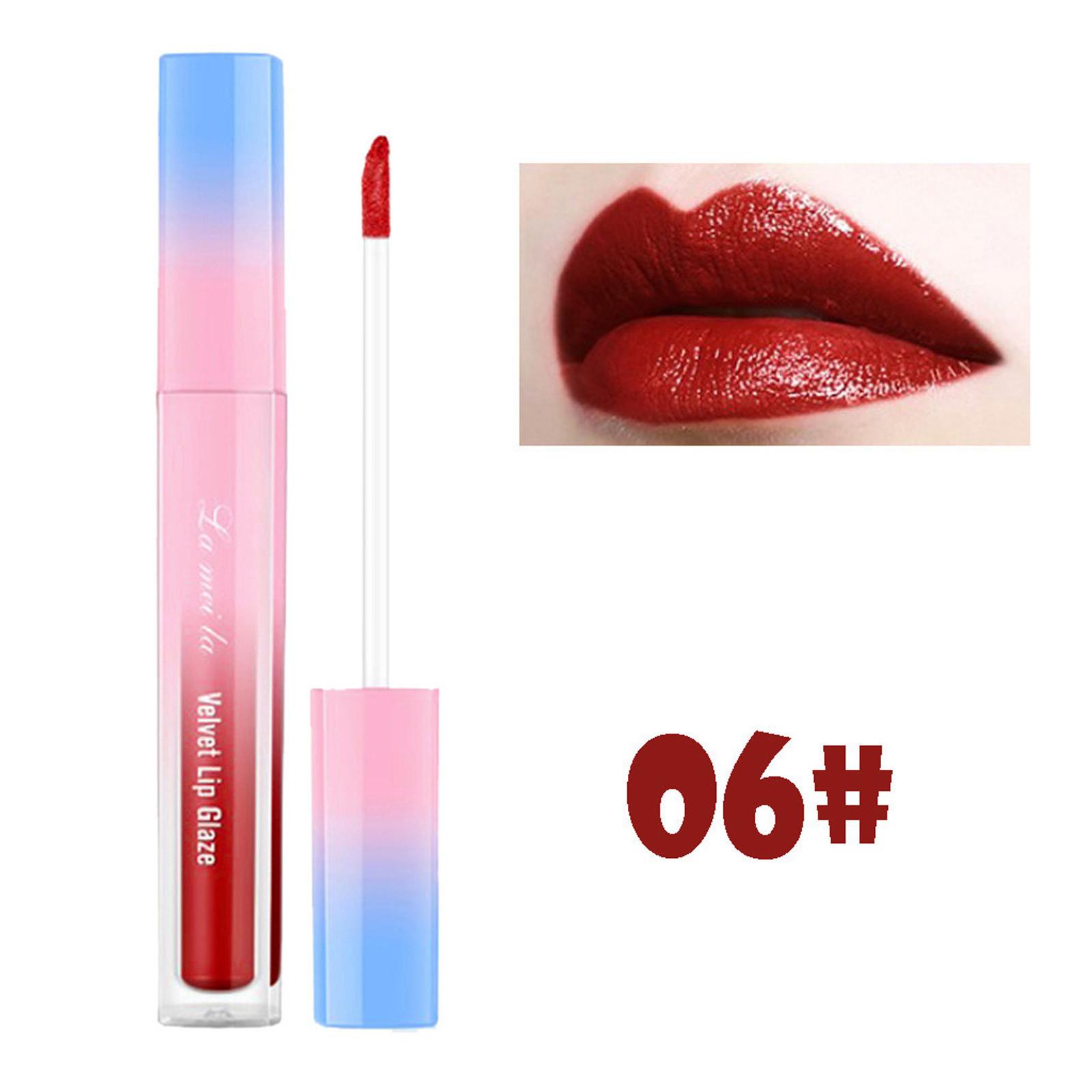 Liquid Lip gloss Moisturizer Velvet Metal Lipstick Cosmetic Beauty Makeup