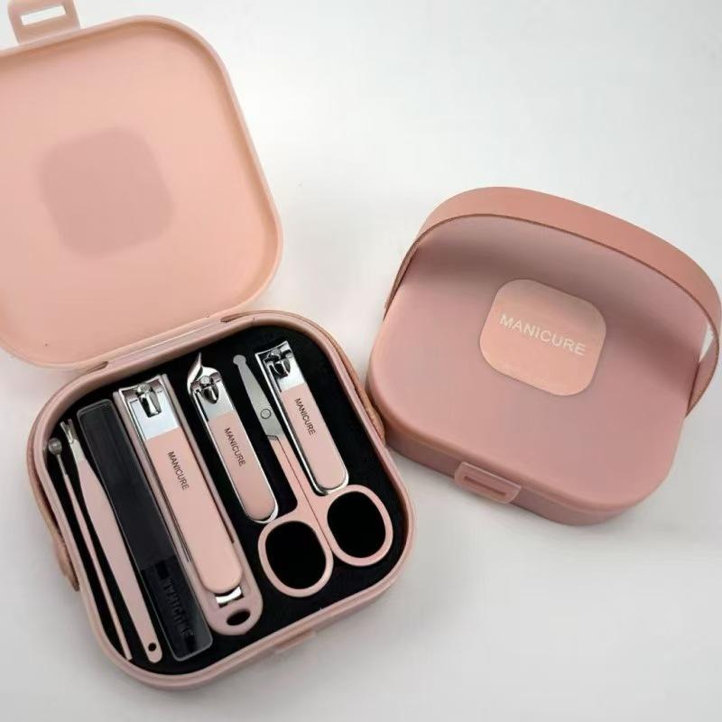 Stainless Steel Anti-Splash Nail Clipper Set - Portable Home Manicure Kit