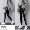 Women's Winter Plus-Size Velvet Harem Pants High-Waist Thick Fleece-Lined Sweatpants