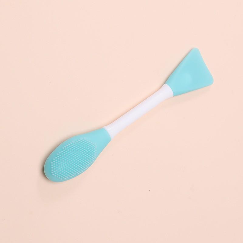 Dual-Head Silicone Facial Brush & Scraper - Deep-Cleaning Mask & Pore Cleanser