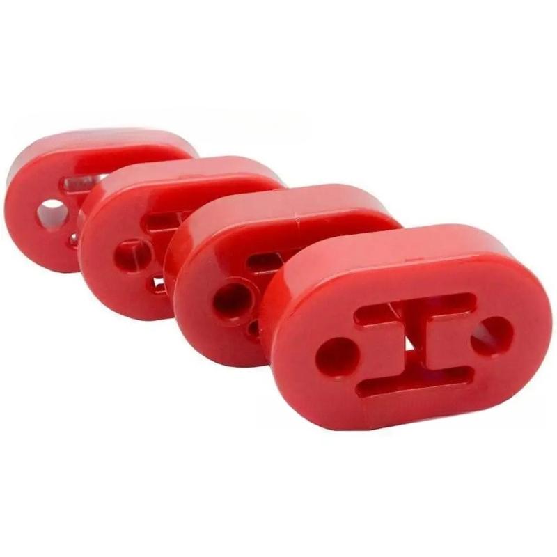 Universal Car Polyurethane Exhaust Tail Pipe Mount Bracket Hanger Insulator Grommet Bushing Rod Support 11mm 2 Holes Repair